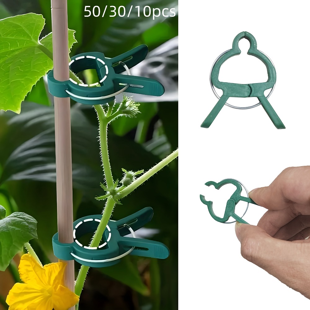 Gardening Tools Essential - Clips ajustables para plantas, soporte de