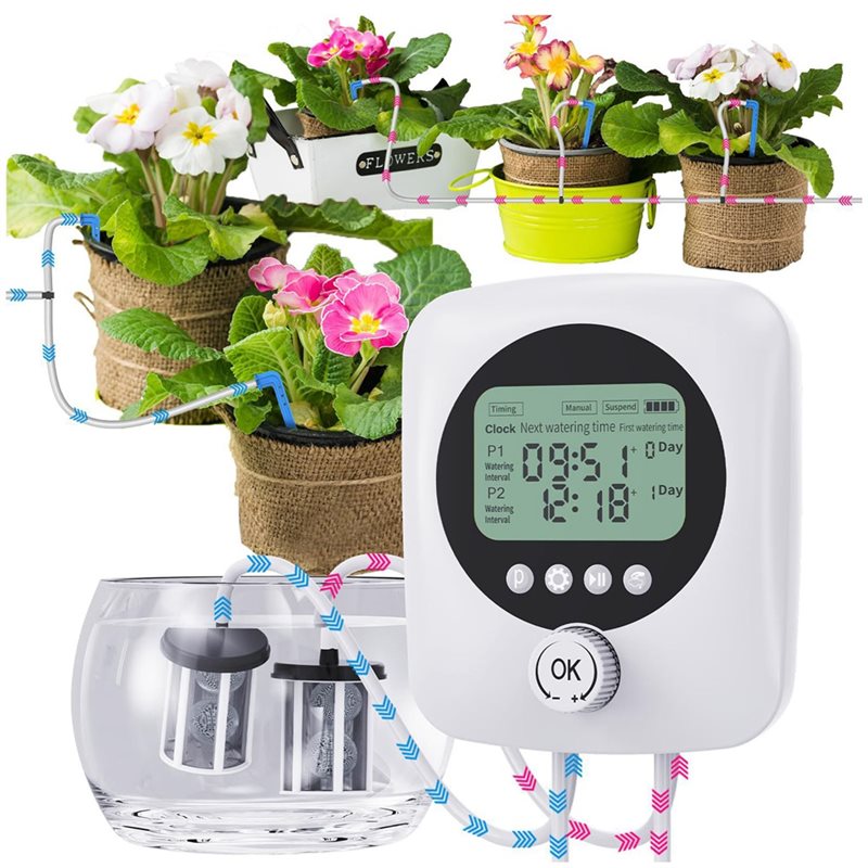 Automatic Plant Waterer - ALIM-Para 30 Plantas en Maceta, Sistema