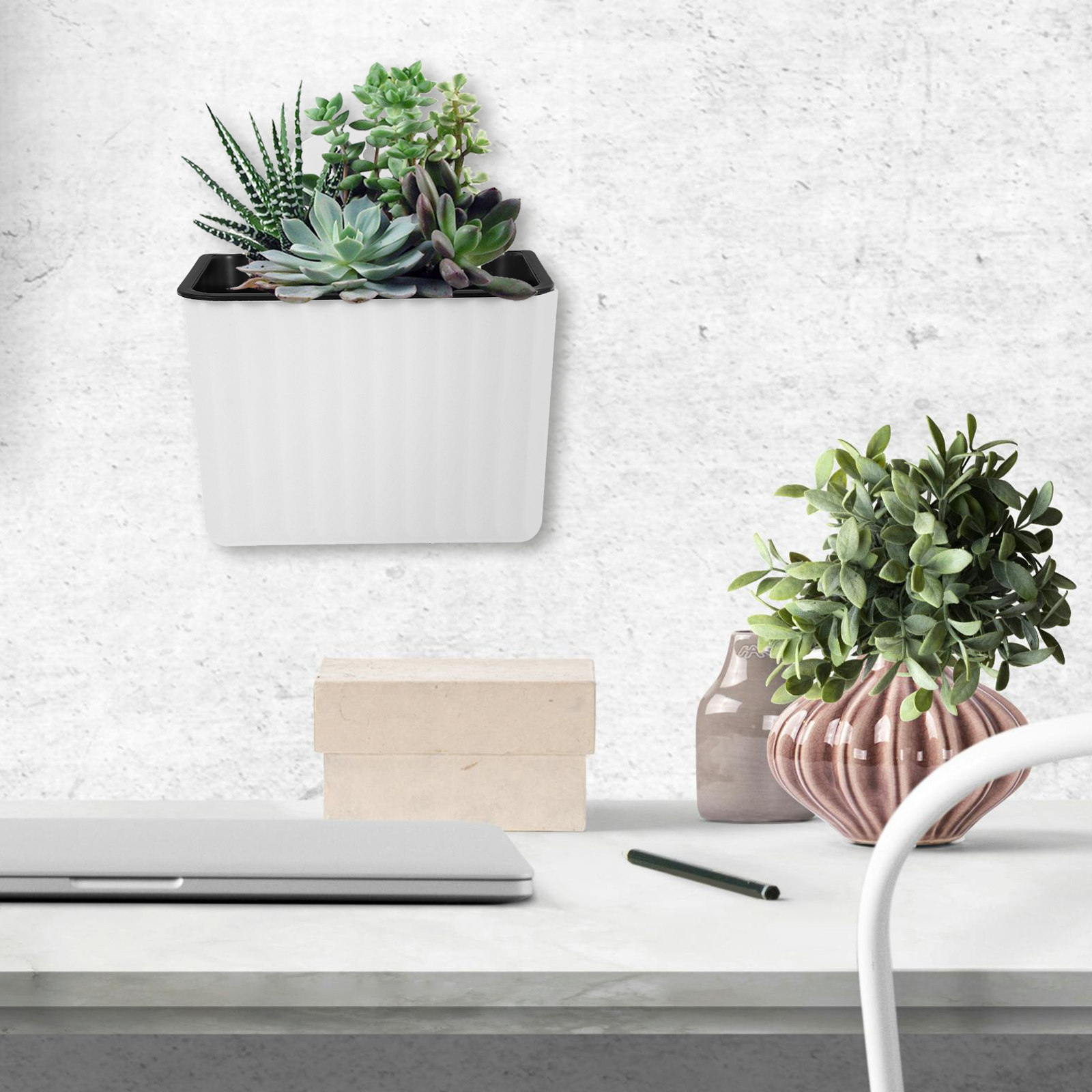 Self-Watering Planter - 2 Macetas de Pared con Autorriego,