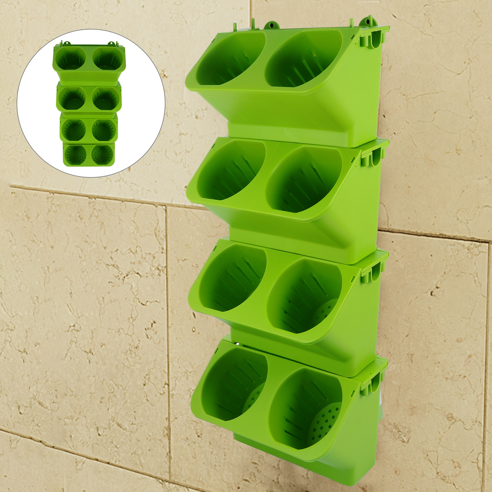 Juego de 4 Macetas Verticales  - Self-Watering Planter reseña y precio