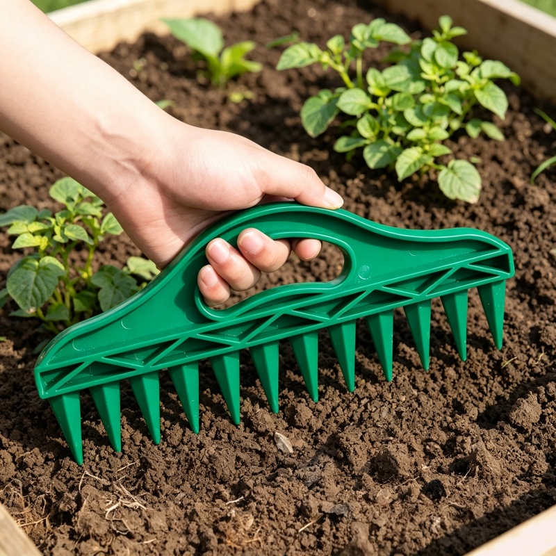 Sembrador manual de plástico p - Gardening Tools Vegetables reseña y precio
