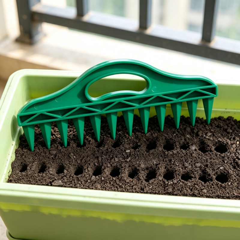 Sembrador manual de plástico p - Gardening Tools Vegetables reseña y precio