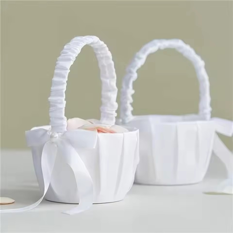 Cesta de flores con lazo de sa - Gardening Tools Girls reseña y precio