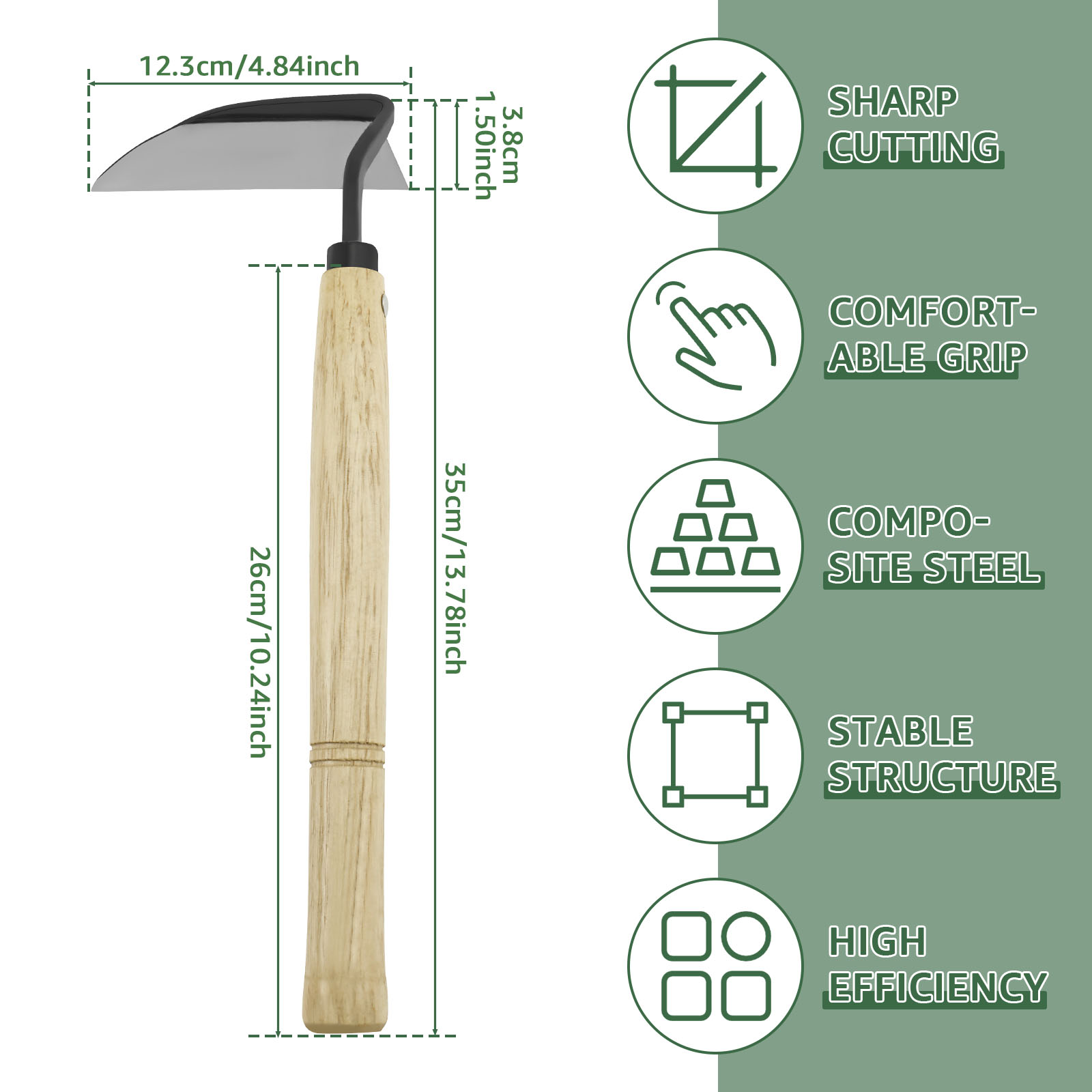 Hoz de deshierbe japonesa, man - Gardening Hand Tools Japanese reseña y precio