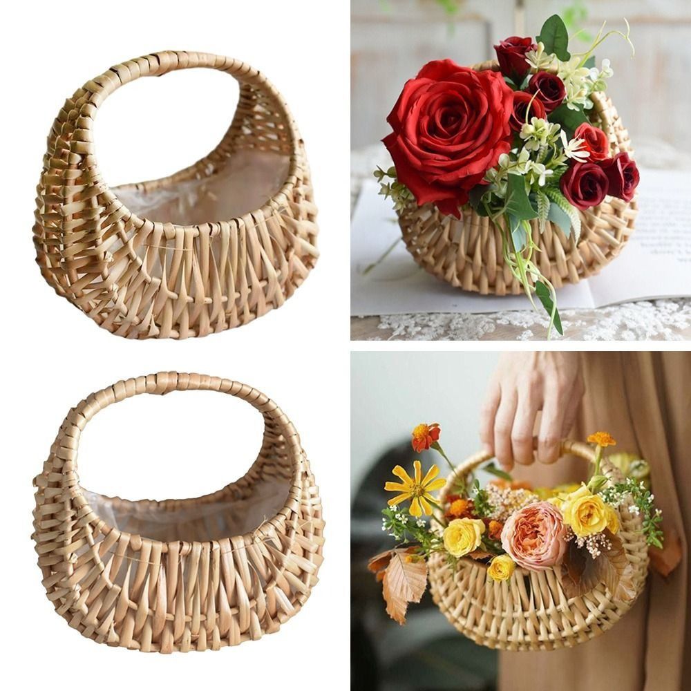 Cestas de flores de ratán de s - Gardening Tools Girls reseña y precio